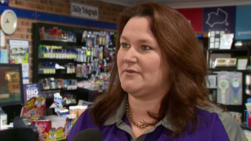 The store's manager, Gayle Black, told 9NEWS her family-run shop has been robbed three times in the past eight months. Picture: 9NEWS.