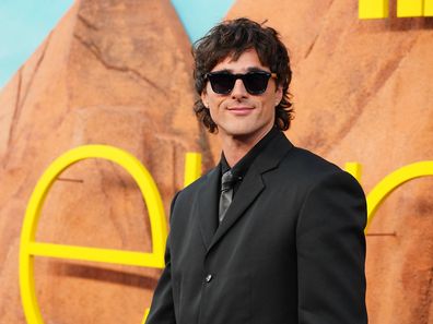 Jacob Elordi at the premiere of Euphoria season three on Tuesday, April 7, 2026, at the TCL Chinese Theatre in Los Angeles. 