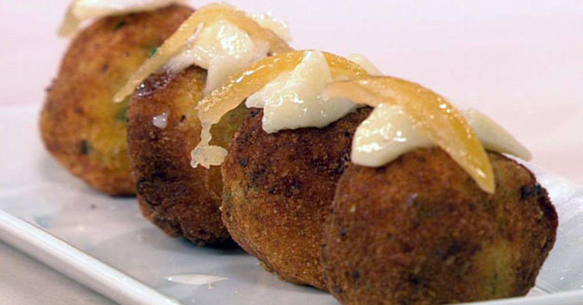 Salt cod fritters with preserved lemon aioli - 9Kitchen