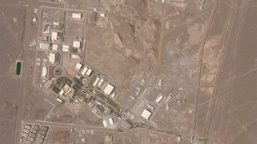 This satellite photo from Planet Labs Inc. shows Iran's Natanz nuclear facility.