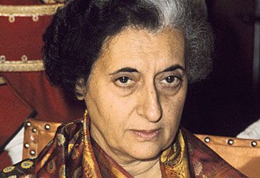Which political party did Indira Gandhi lead as prime minister of India?