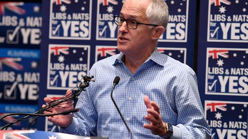 Malcolm Turnbull speaks at the Yes campaign launch in Sydney. (AAP)
