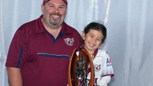 Jason 'Buddy' Miller with his daughter.