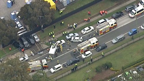The crash happened shortly after 9.30am. (9NEWS)