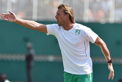 Ivory Coast manager Herve Renard during the match.