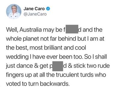 Jane Caro tweet