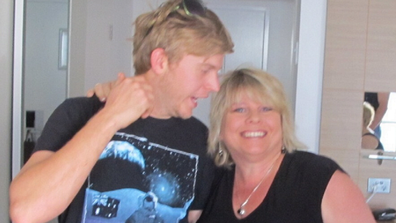 Dan with his mum Karen shortly before his death.