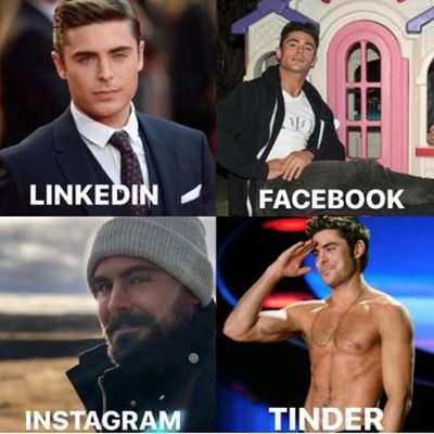 Celebs Do Instagram Vs Linkedin Vs Facebook Vs Tinder Challenge