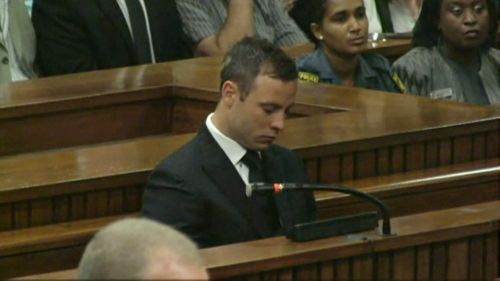 Oscar Pistorius in court. (AAP)