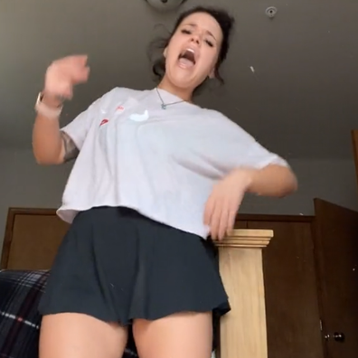 Katey Lorrell sparks TikTok trend after backing into bed frame