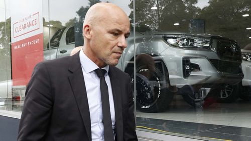 Detective Chief Inspector Gary Jubelin leaves the Glebe Coroners Court in Sydney, Wednesday, December 19, 2018. 