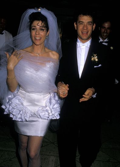 Tom Hanks, Rita Wilson, relationship timeline, wedding photo