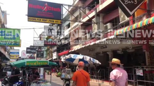 The scene outside the bar today. (9NEWS)