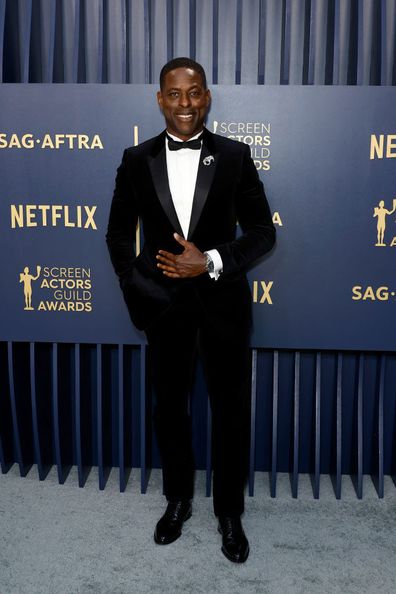 LOS ANGELES, CALIFORNIA - FEBRUARY 24: Sterling K. Brown attends the 30th Annual Screen Actors Guild Awards at Shrine Auditorium and Expo Hall on February 24, 2024 in Los Angeles, California.  (Photo by Frazer Harrison/Getty Images)