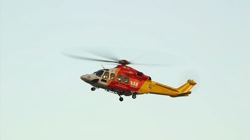 A Westpac Surf Rescue Helicopter was deployed to search the area.