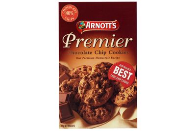 1.3 Arnott’s Premier
Chocolate Chip biscuits are 100 calories