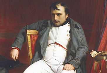 Where was Napoleon exiled after being forced to abdicate as emperor of France?
