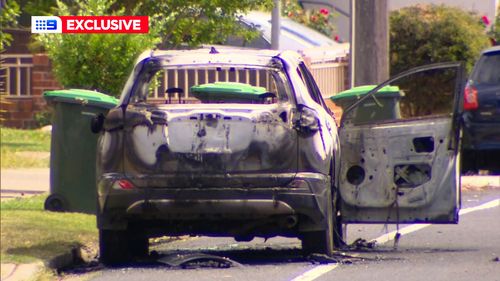 A burned out car was found by police in Yagoona, a suburb in Sydney's south-west. 