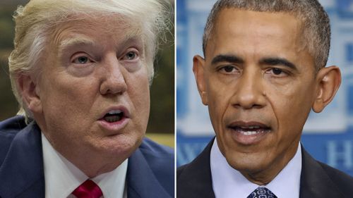 Donald Trump stands by his claim the Obama administration tapped his phones during the 2016 election, the White House says. (AAP)