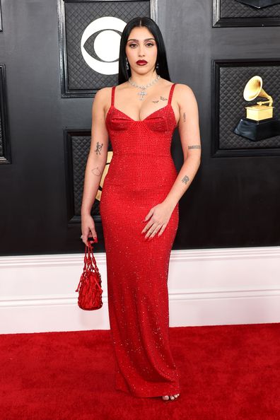 Madonna's daughter, Lourdes Leon channeled classic glamour in a red ensemble.