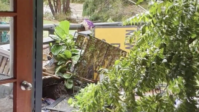 The fast-moving flood tore through his home and the home his father-in-law lives in.