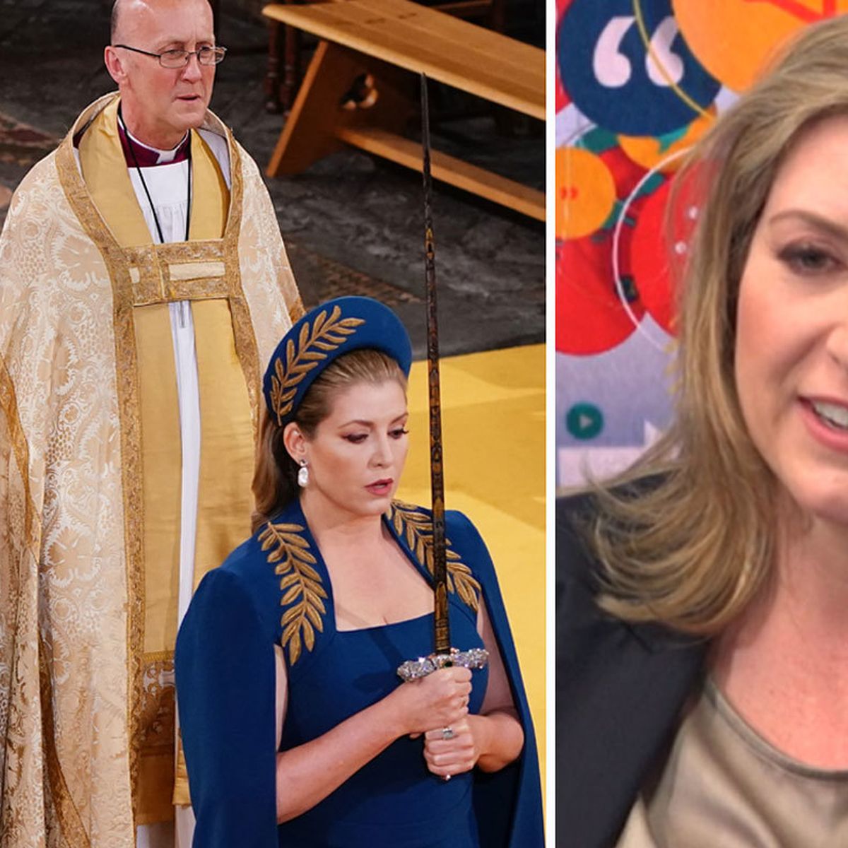 Penny Mordaunt did *major* prep so she could carry that sword