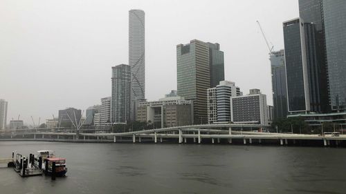 Wet weather in Brisbane.
