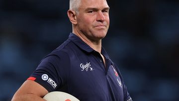 Sydney Roosters assistant coach Jason Ryles during the round five NRL match between the Sydney Roosters and the Parramatta Eels at Allianz Stadium on March 30, 2023 in Sydney, Australia. (Photo by Mark Kolbe/Getty Images)