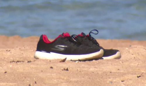 Shoes were found near the body. 