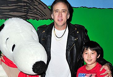 Which of Nicolas Cage's wives gave birth to a child named after Superman, Kal-El?