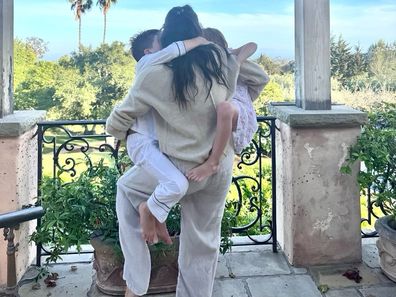 Meghan, Duchess of Sussex, with Prince Archie and Princess Lilibet in a post shared to Instagram on Mother's Day 2025.