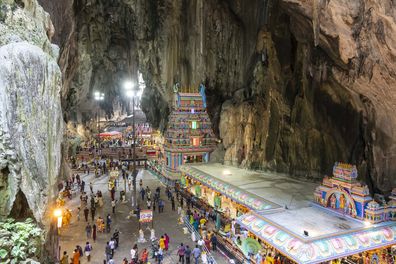 巴图洞穴的Pasar Malam Selayang Indah夜市
