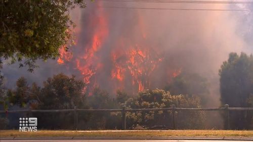 A deliberately lit bushfire has put residents in the Western Australian town of Koondoola on high alert as the fire burned out of control. 