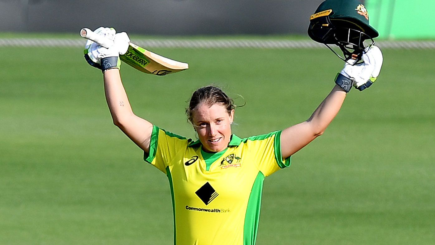 Aussie women break world record with ODI win, Healy scores memorable century