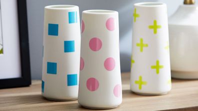 Cricut Joy project neon vases