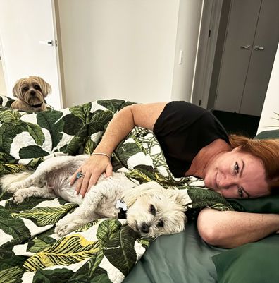 Shelly Horton zero day with her dogs