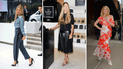 Kate Moss, Elle Macpherson and Kylie Minogue show just how flexible semi casual attire is.