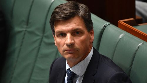 Minister Angus Taylor.