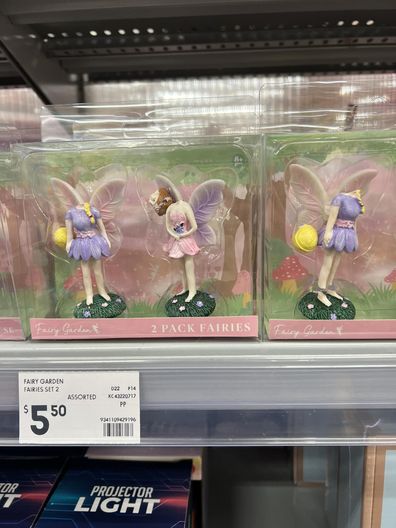 Fairy toys in kmart with heads broken off. 