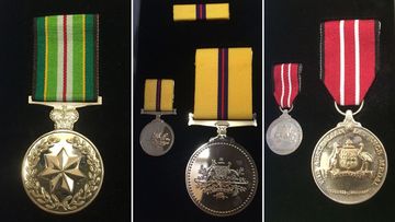 Some of the medals listed on eBay. (Supplied)