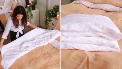 How to Fold a Fitted Sheet - Neatly Fold Elastic Edges in Seconds