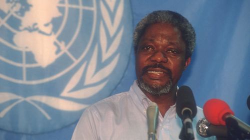 Annan became the first black leader of the diplomatic organisation