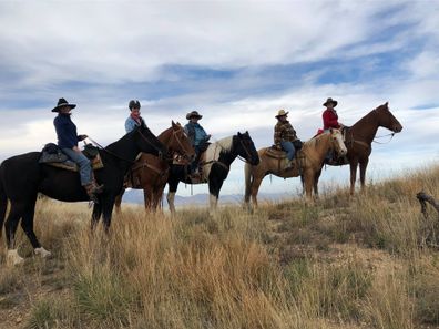 Bootsy, Boozy, Buddy, Bitzy and Bossy- to give everybody their cowgirl name on the ranch.