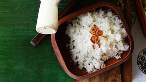 Fragrant coconut rice