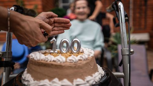 The number of people living to 100 has increased sharply.