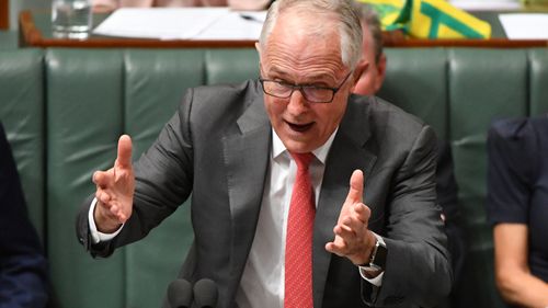 Prime Minister Malcolm Turnbull during Question Time in the House of Representatives at Parliament House in Canberra, Wednesday, March 28, 2018. (AAP Image/Mick Tsikas)