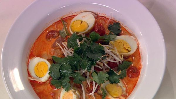 Roast pumpkin laksa