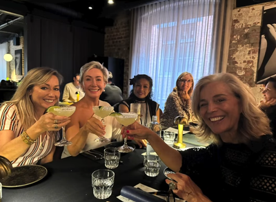 The women reunite for a long lunch