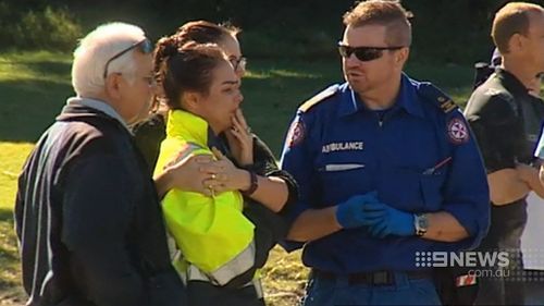 Matt Lee's partner at Lighthouse beach. (9NEWS)