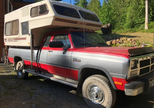 Suspicions were raised when another body was found on Friday near a burning red and grey Dodge pick-up truck that had a distinctive sleeping camper attached.